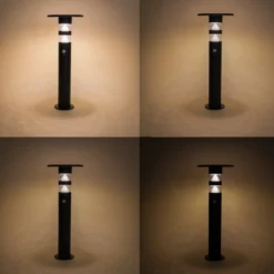 Solar PIR-Standleuchte Casoli 55 cm, schwarz