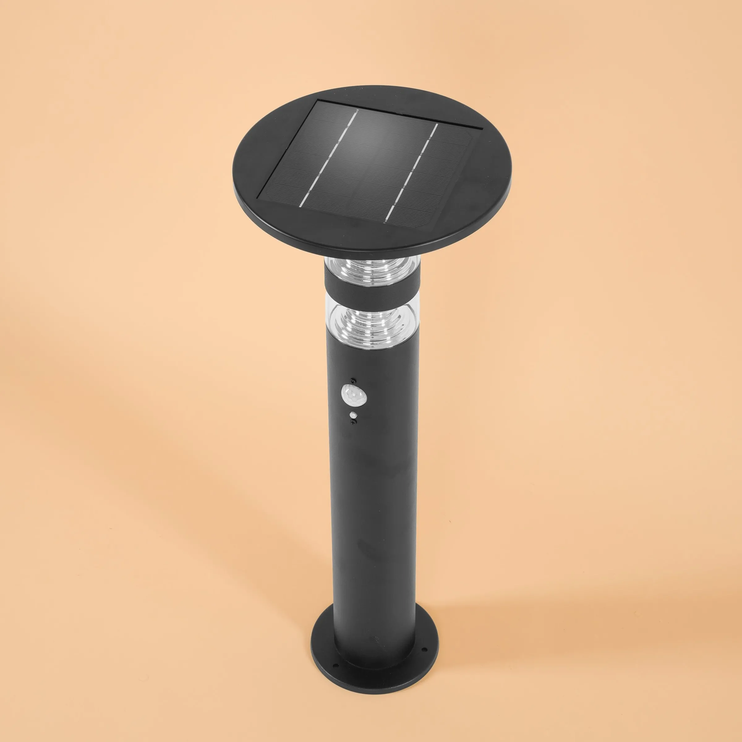 Solar PIR-Standleuchte Casoli 55 cm, schwarz