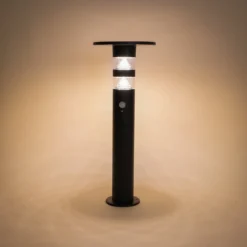 Solar PIR-Standleuchte Casoli 55 cm, schwarz