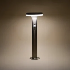 Solar PIR-Standleuchte Lena 45 cm aus Edelstahl
