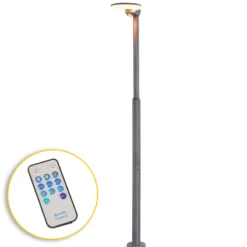 Solar PIR-Standleuchte Loretto 200 CCT & AI Modus