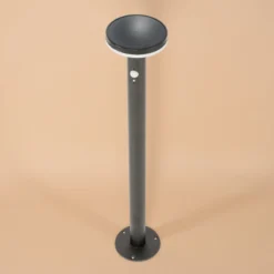 Solar PIR-Standleuchte Mia 85 cm in schwarz