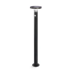Solar PIR-Standleuchte Mia 85 cm in schwarz