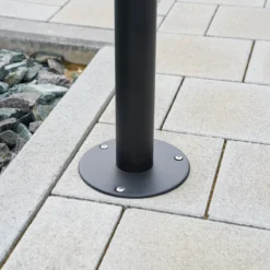 Solar PIR-Standleuchte Mia 85 cm in schwarz