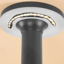 Solar PIR-Standleuchte Mia 85 cm in schwarz