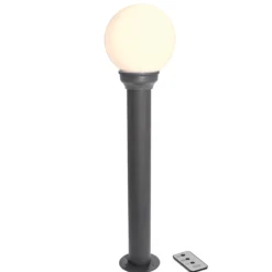 Solar Pollerleuchte mit Leuchtkugel ⌀ 20 cm