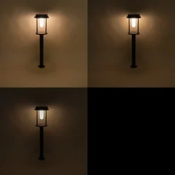 Solar Pollerleuchte Svenja 73 cm, schwarz