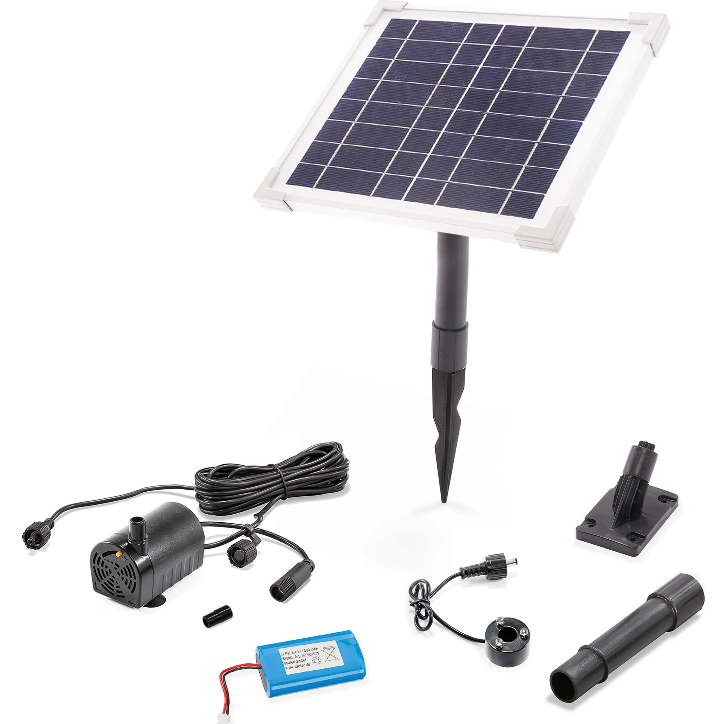 Solar Pumpenset 6/140 mit Akkuspeicher für Brunnen