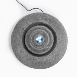 Solar Rundwasserquelle mit LED Licht