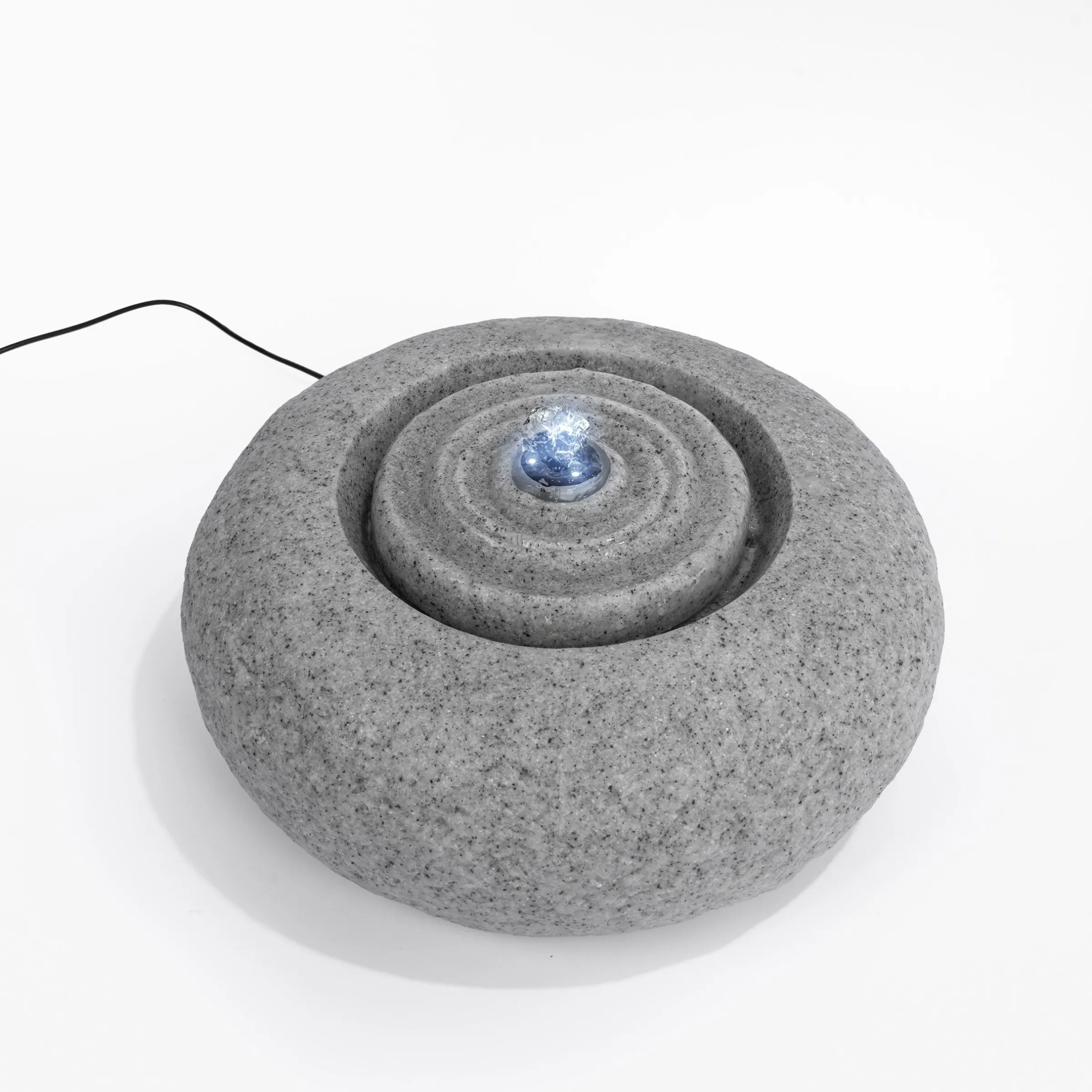 Solar Rundwasserquelle mit LED Licht