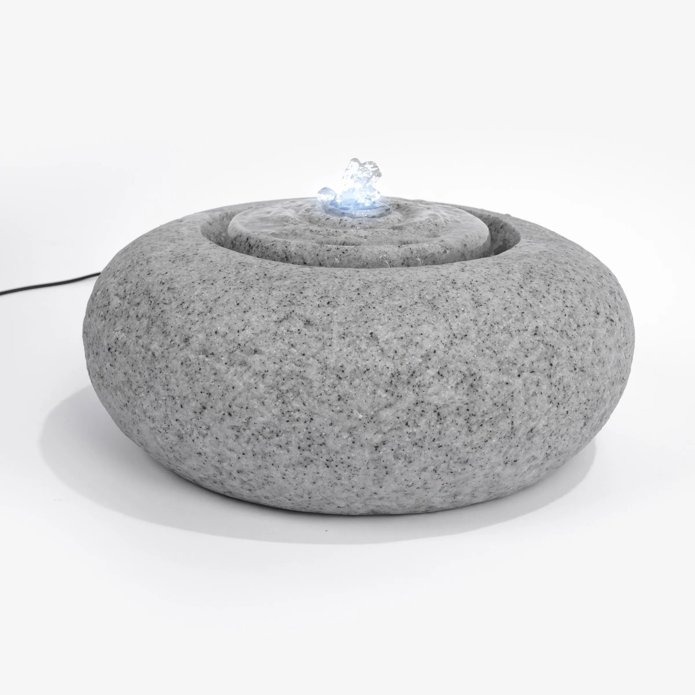 Solar Rundwasserquelle mit LED Licht
