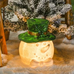 Solar Schneemann Toni mit Hut