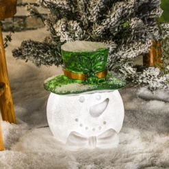Solar Schneemann Toni mit Hut