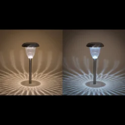 Solar Stableuchte Flowerlight 32 cm DuoColor Edelstahl