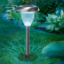 Solar Stableuchte Flowerlight 32 cm DuoColor Edelstahl