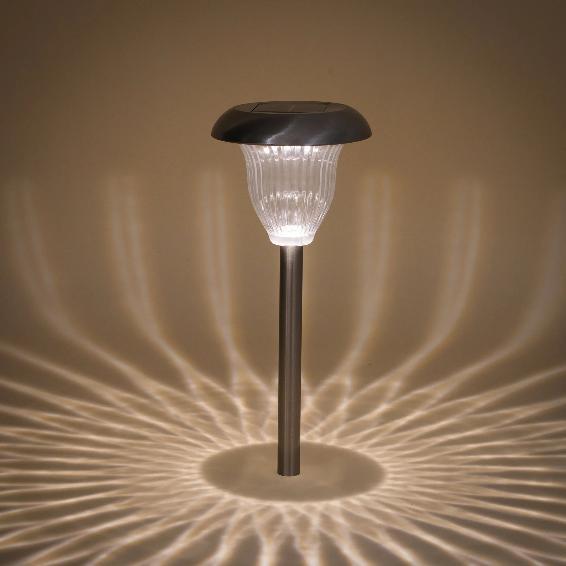 Solar Stableuchte Flowerlight 32 cm DuoColor Edelstahl