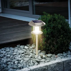 Solar Stableuchte Sunnylight 38 cm aus Edelstahl