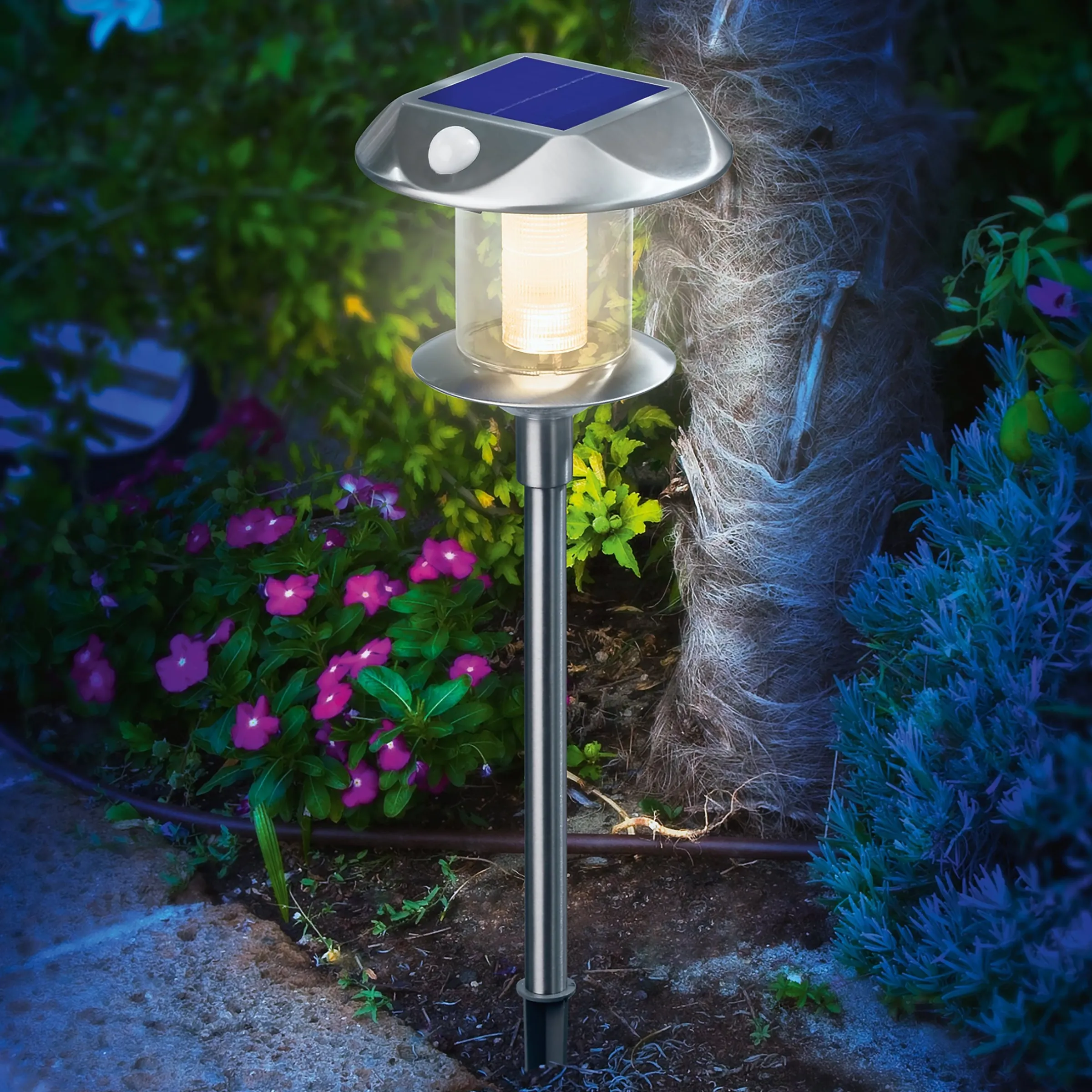 Solar Stableuchte Sunnylight 38 cm mit Bewegungssensor