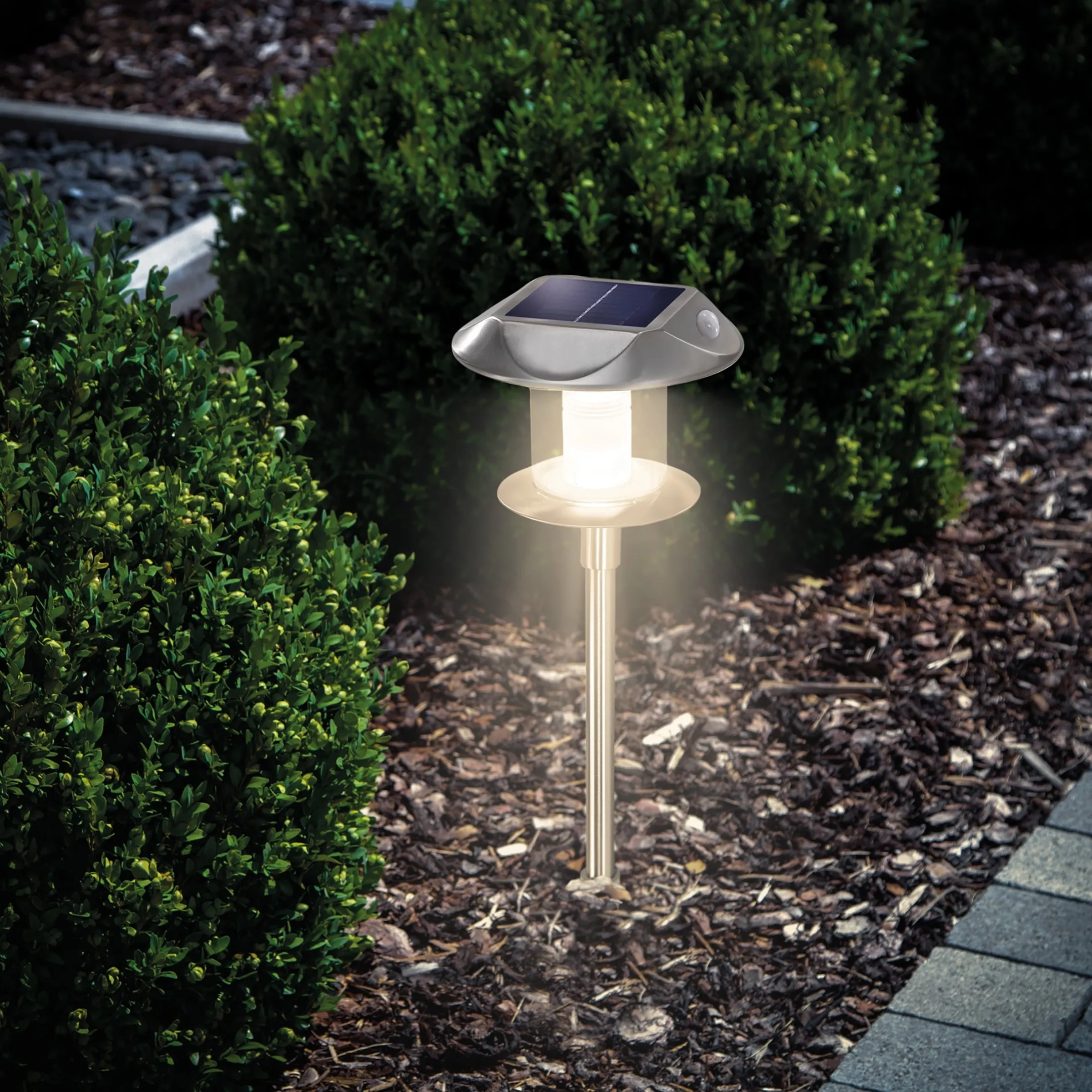 Solar Stableuchte Sunnylight 38 cm mit Bewegungssensor