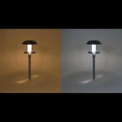 Solar Stableuchte Swing 38 cm DuoColor Edelstahl