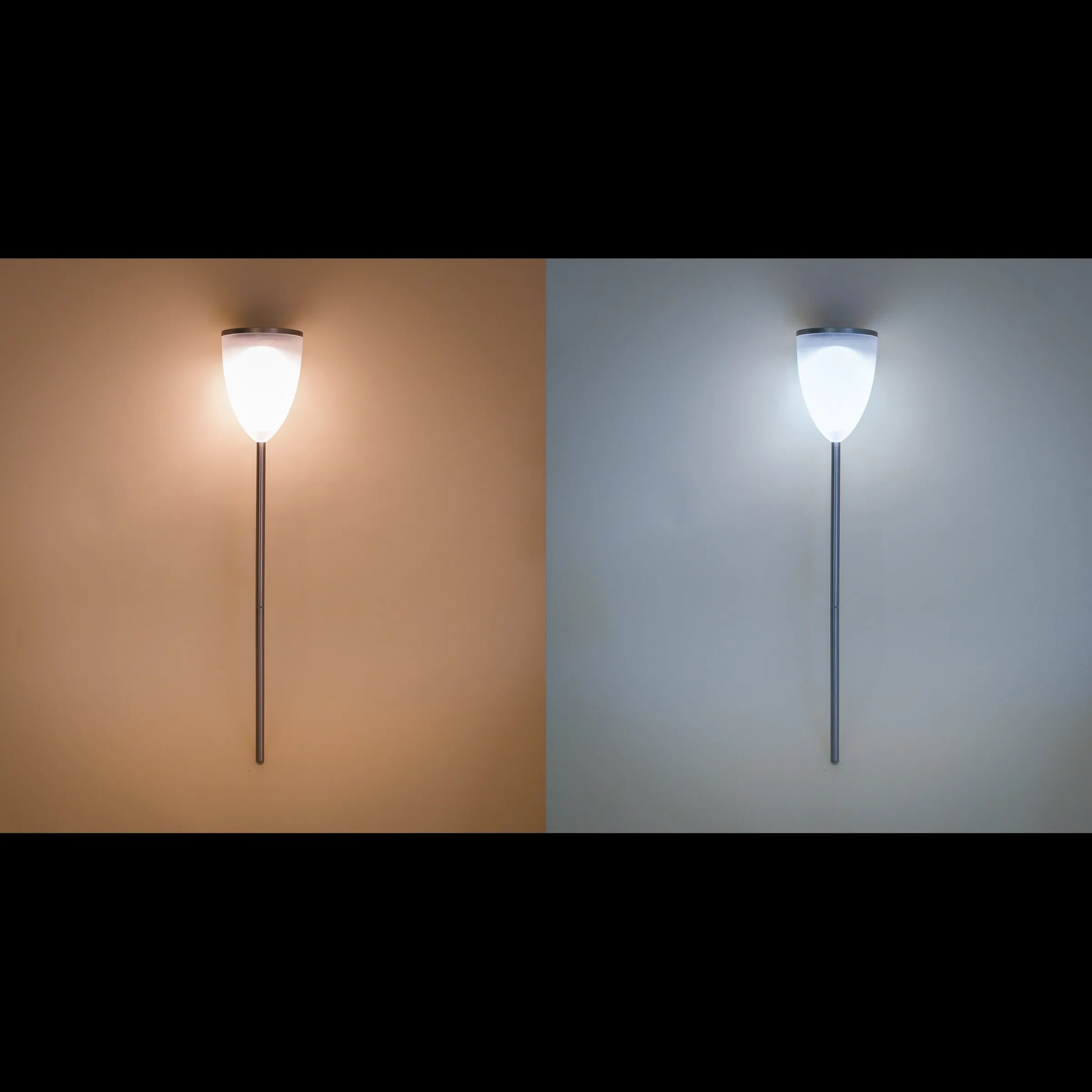 Solar Stableuchte Tropiclight 59 cm DuoColor Edelstahl