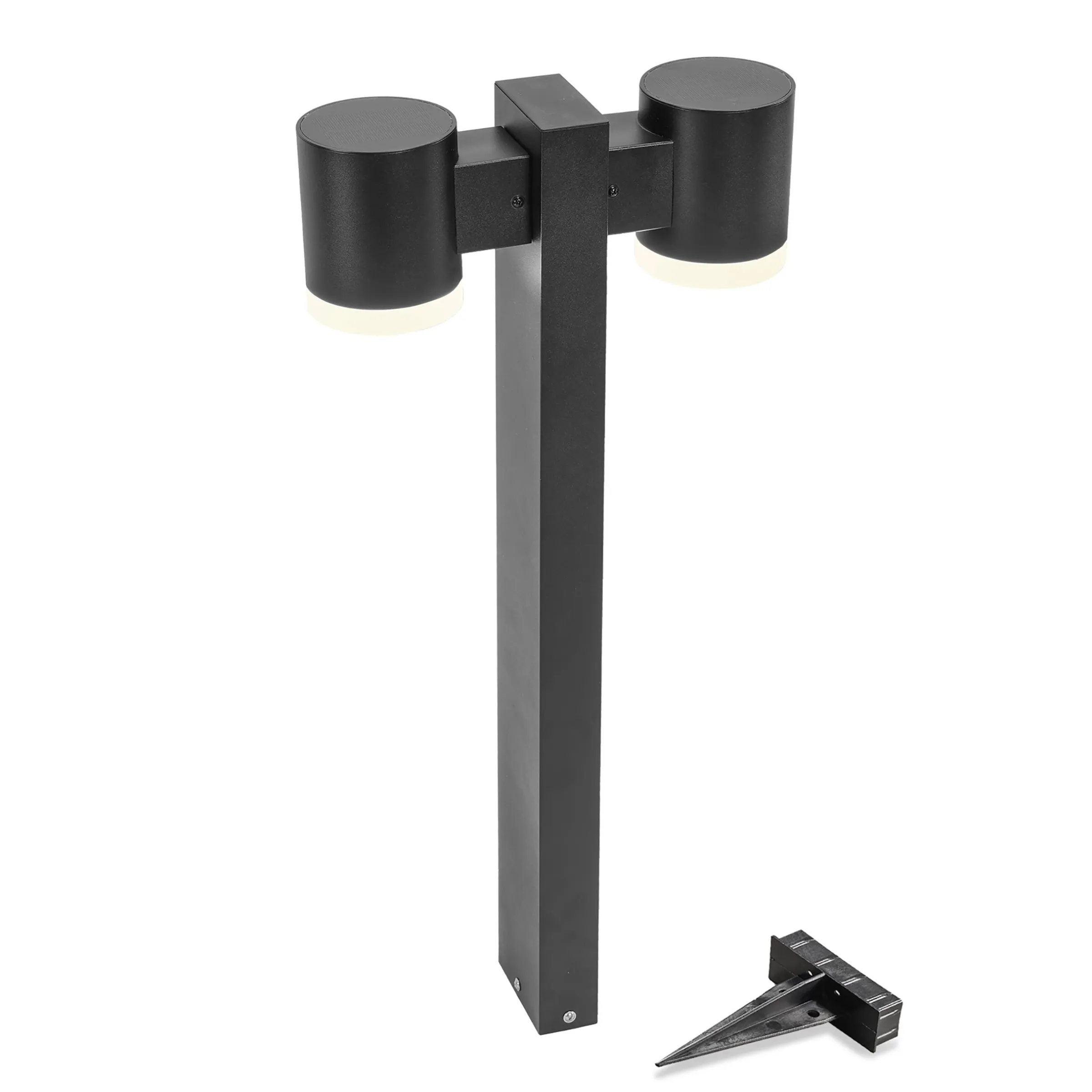 Solar Standleuchte Aura 70 mit zwei Leuchtköpfe