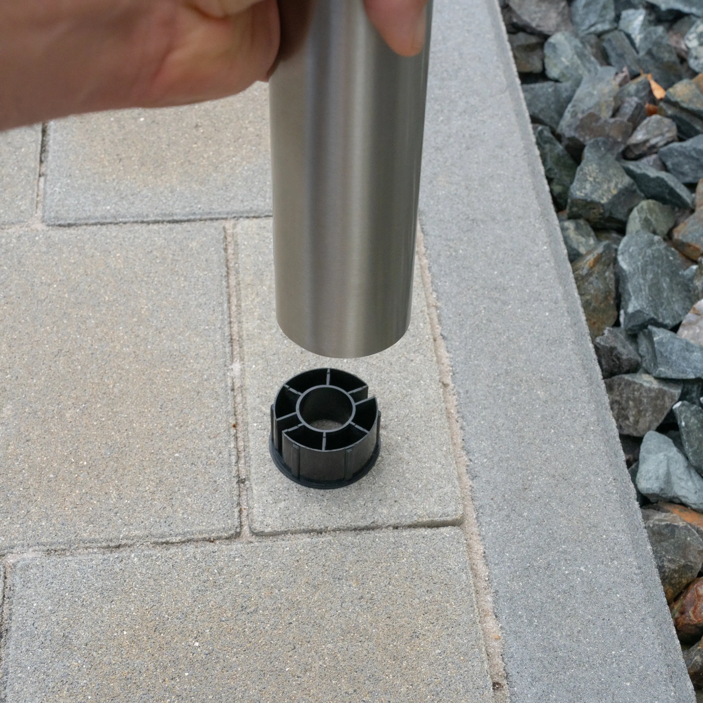 Solar Standleuchte Cortona 80 cm mit Bewegungssensor