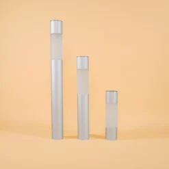 Solar Standleuchten Pole Light im 3er-Set bernsteinfarben