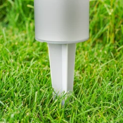 Solar Standleuchten Pole Light im 3er-Set bernsteinfarben
