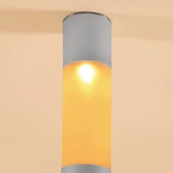 Solar Standleuchte Pole Light 30 bernsteinfarben