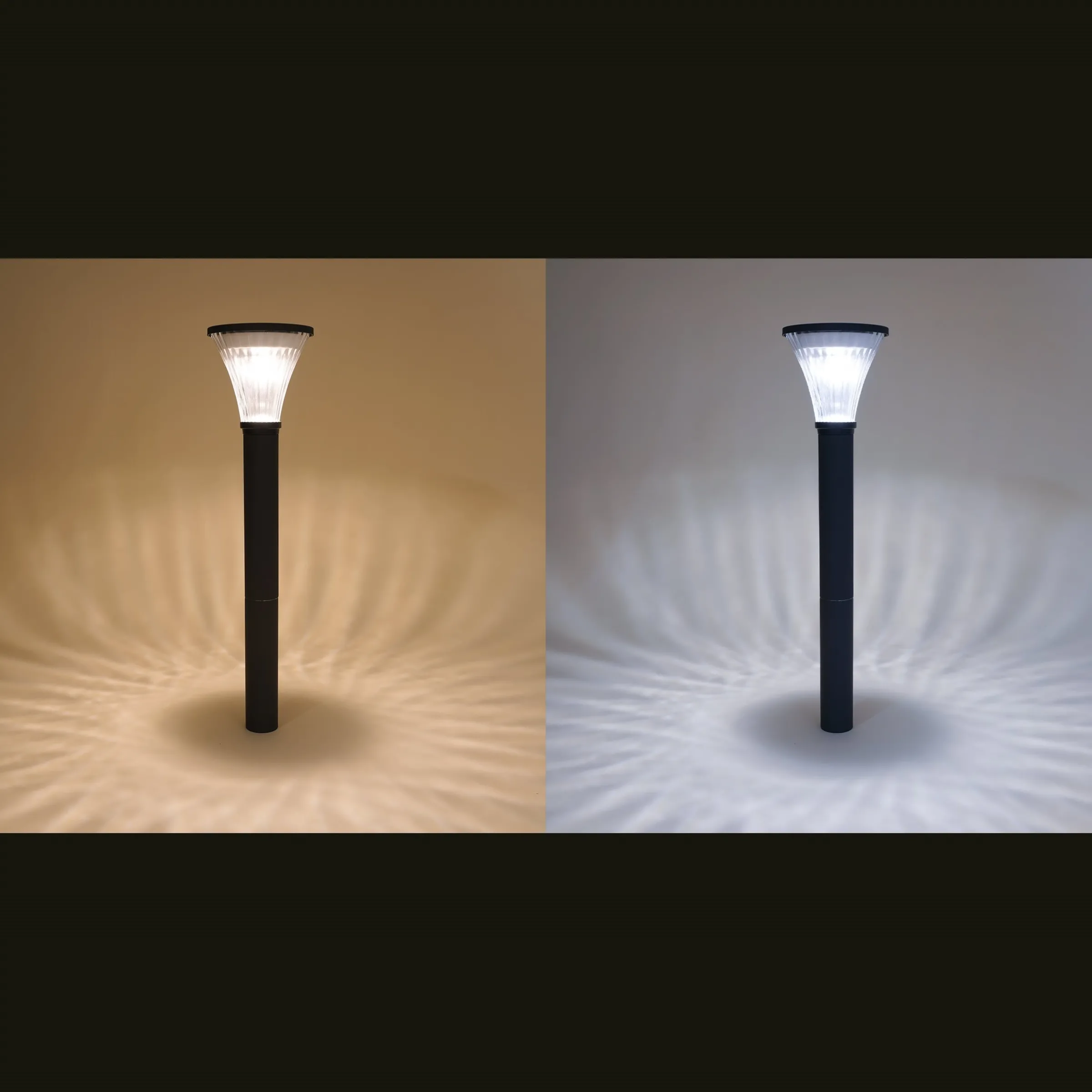 Solar Standleuchte Salerno 60 cm, schwarz