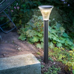 Solar Standleuchte Salerno 60 cm, schwarz