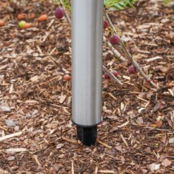 Solar Standleuchte Vesuv 38 cm duo color Edelstahl