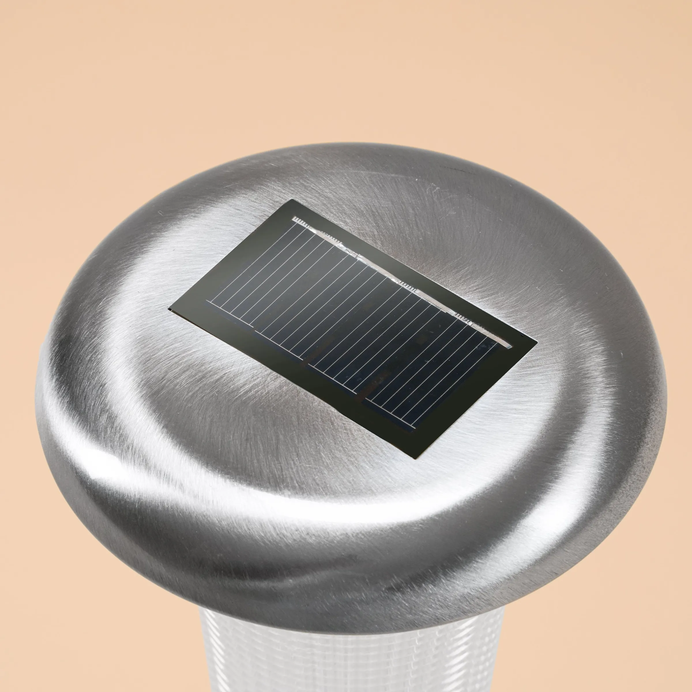 Solar Standleuchte Vesuv 38 cm duo color Edelstahl