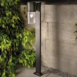 Solar Standleuchte Viola 100 cm mit LED-Glühbirne