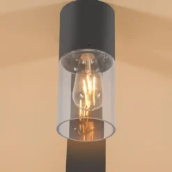 Solar Standleuchte Viola 100 cm mit LED-Glühbirne