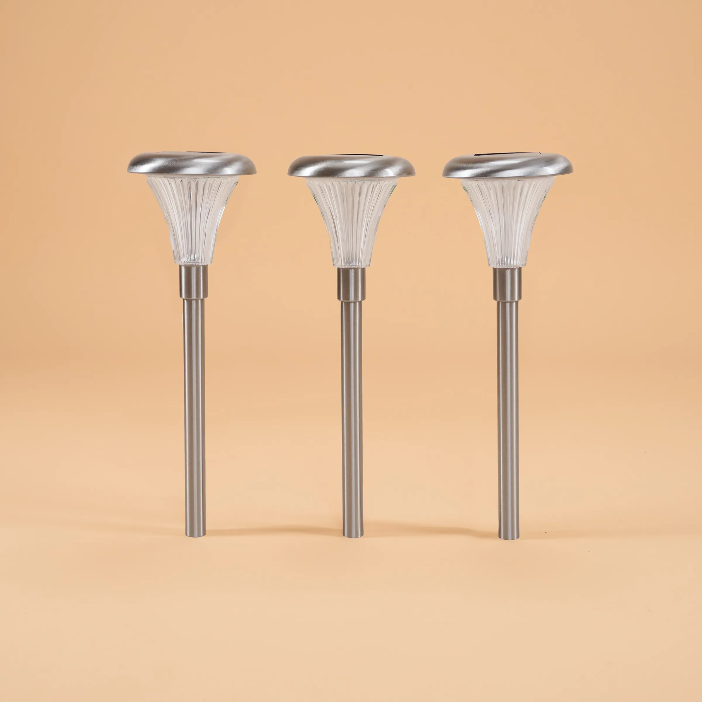 Solar Steckleuchten 3-er Set Capri, 34 cm mit bernstein LED