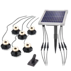 Solarstrahler Multispot Basic mit 6 Strahlern, 120 lm warmweiß