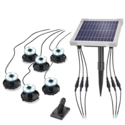 Solarstrahler Multispot Basic mit 6 Strahlern, 120 lm kaltweiß