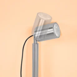 Solarstrahler Power Trio Duocolor mit 3 Spots aus Edelstahl