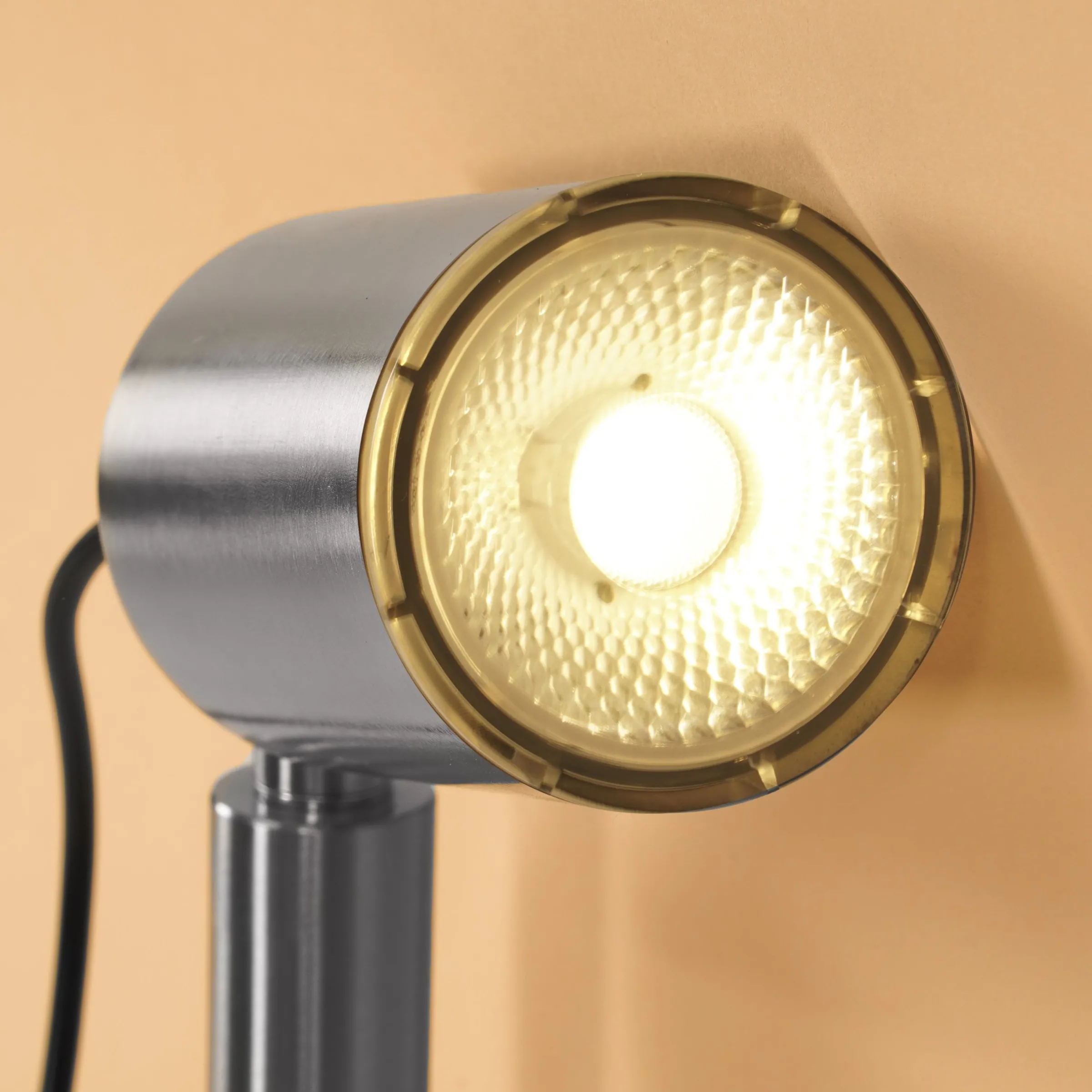 Solarstrahler Power Trio Duocolor mit 3 Spots aus Edelstahl