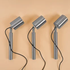 Solarstrahler Power Trio Duocolor mit 3 Spots aus Edelstahl