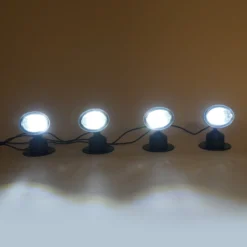 Solarstrahler Quatre mit 4 Wand- oder Bodenpots