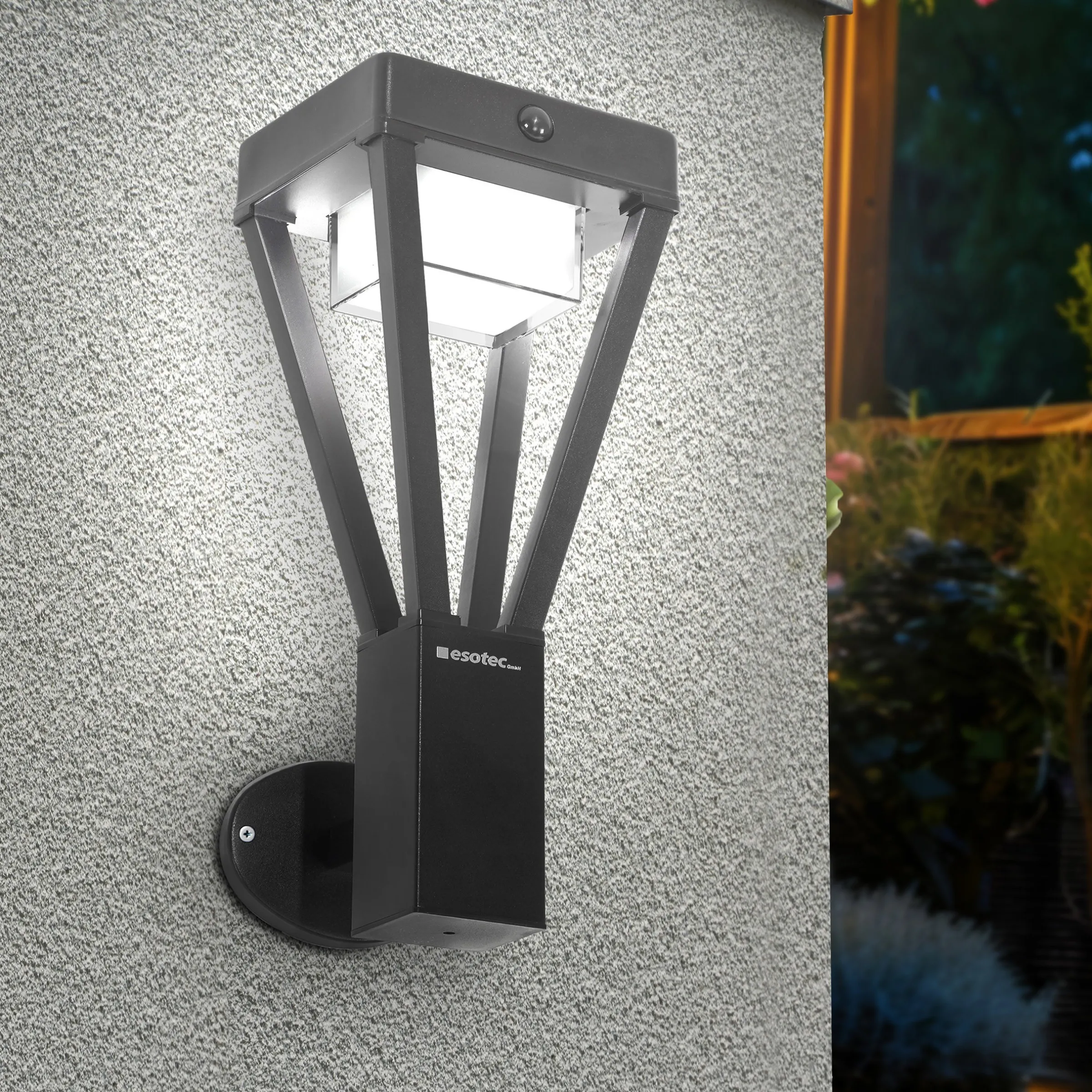 Solar Wandleuchte Dorea mit Bewegungssensor