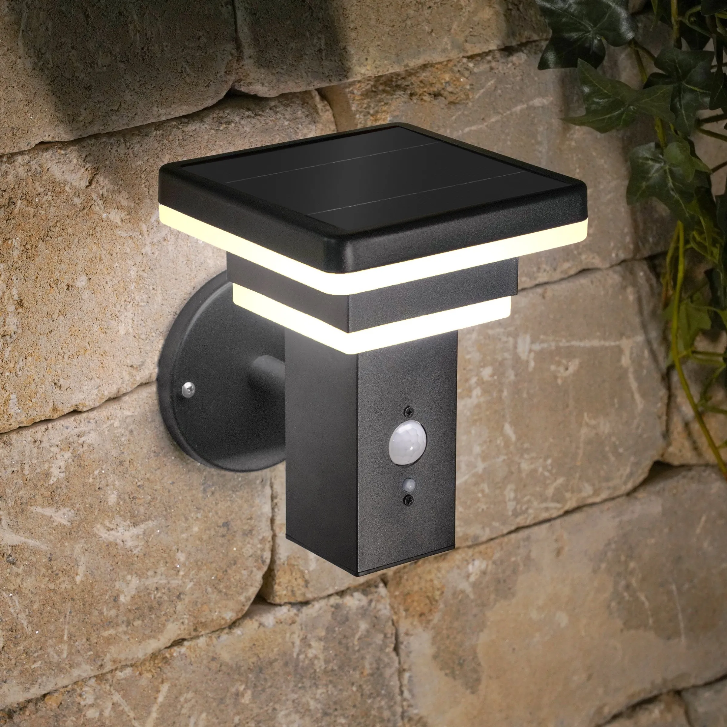 Solar Wandleuchte Lucca mit Bewegungssensor