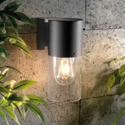 Solar Wandleuchte Viola mit LED-Glühbirne