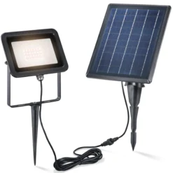 Solar Wand- und Bodenstrahler Power Flood in warmweiß