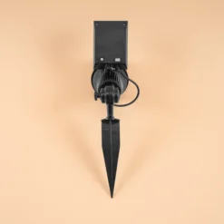 Solar Wand- und Bodenstrahler mit 7 Lichtfarben im Alugehäuse