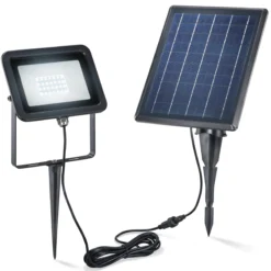 Solar Wand- und Bodenstrahler Power Flood kaltweiß