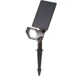 Solar Wand- und Bodenstrahler kalt weiß aus Kunststoff